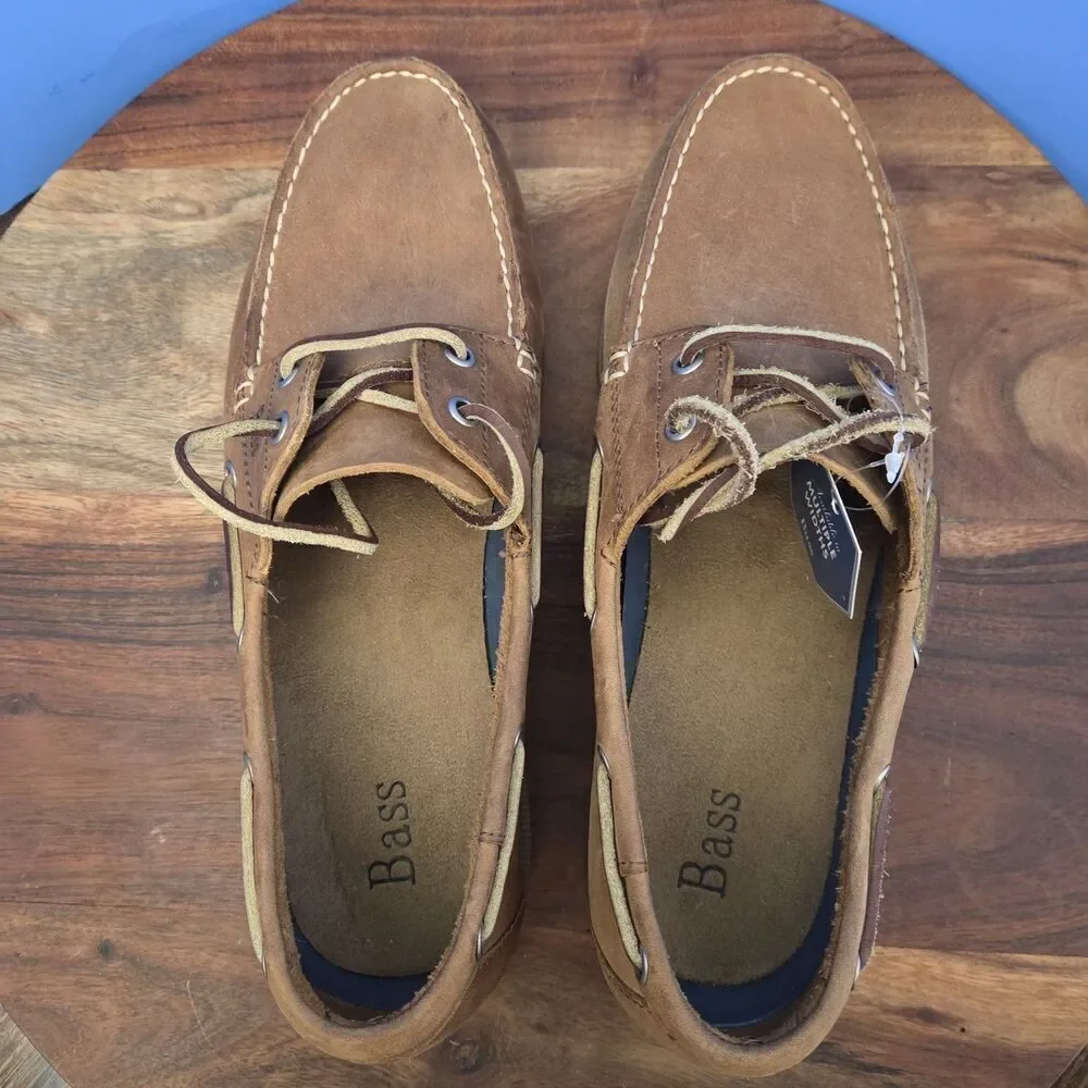 G.H. Bass & Co Seafarer Classic Boat Shoe Docksider Tan Nubuck Men's 11M